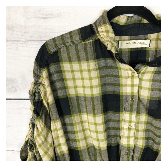 Free People Pacific Dawn Plaid Shirt - Picture 4 of 4